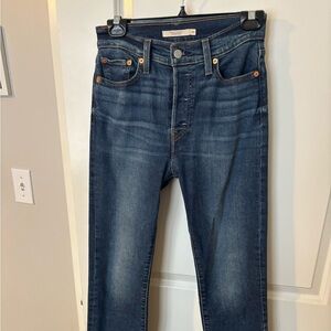 Levi's Women's Straight Leg Jeans - Dark Blue